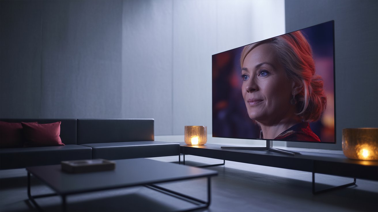 Família assistindo TV